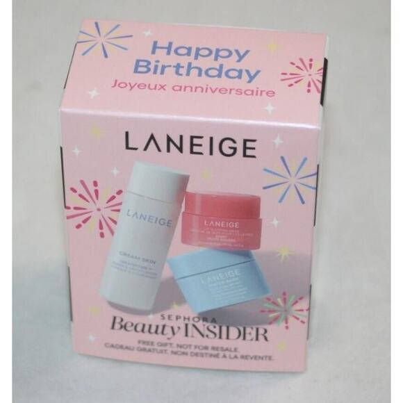 LANEIGE Other - 2025 Sephora Birthday LANEIGE 3PC - Water Bank Lip Sleeping Mask Cream Skin NEW